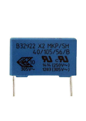 TDK EPCOS B32928C3306M, X2 конденсатор 30 мкФ 305 В 20% конденсаторы помехоподавляющие