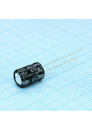 ECR471M16B, Radial, 16V 470uF /8*12/85 C