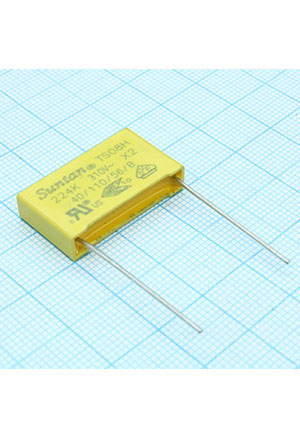 SUNTAN TS08H0A9224KAB0G0R, фильтр X2 0.22uF 10% 310Vac P:22.5mm конденсаторы помехоподавляющие