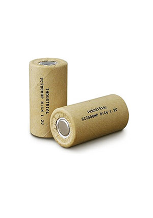 QBAT INDUSTRIAL D-SC2000P, Аккумулятор промышленный NiCd, 2000mAh 1.2В, 23.0*43.0mm (1шт) аккумуляторы