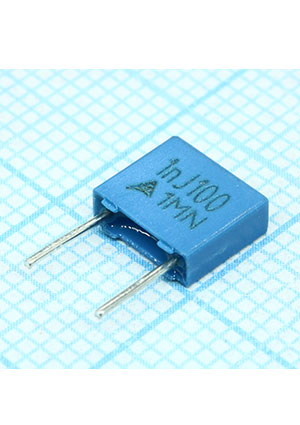B32529C1102J000, MKT 100Vdc 63Vac 0.001uF +5% e:5mm