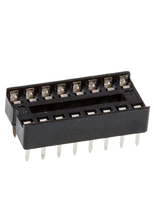 KLS SCS-16 (KLS1-216-16-D=7.62) DIP шаг, SCS-16 (KLS1-216-16-D=7.62) DIP шаг 2.54мм разъем узкая пан панельки для компонентов