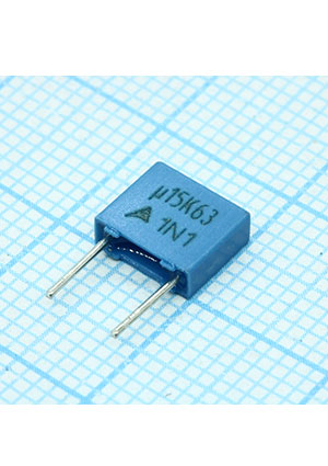 B32529C0154K000, MKT 63Vdc 40Vac 0.15uF +10% e:5mm