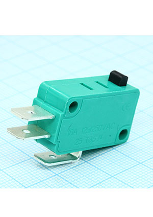MSW-01A-S, Микропереключатель ON-(ON) (16A 125/250VAC) SPDT 3P