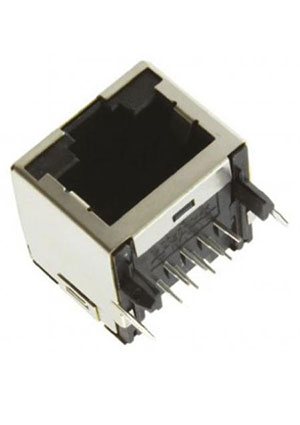 TE Connectivity 1-406541-5, гн RJ45 разъемы телефонные и сетевые