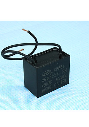 CBB61  25UF  450V, ����������� �������� / �������, �����������������, ���������������� � �����������