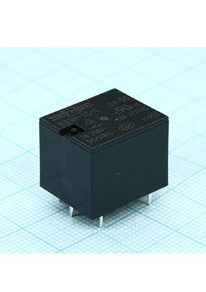 833H-1C-C 05VDC, ���� � �����. ������� 5� 0.36�� ������� 7� 250VAC/30VDC, 1 ����������, 19.0�15.5�15