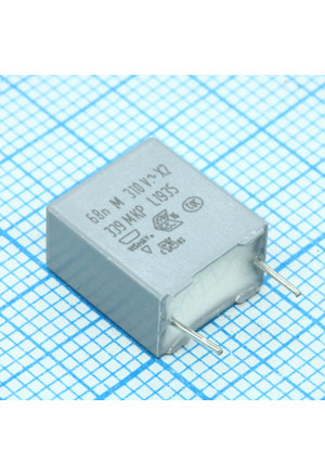 VISHAY BFC233920683, фильтр X2 0.068uF 20% 310Vac P:7.5mm конденсаторы помехоподавляющие