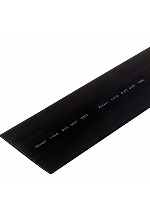 REXANT 25-0120, Трубка термоусаживаемая ТУТнг-LS (2:1)-120/60 черная REXANT трубка термоусадочная