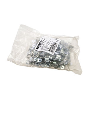 REXANT 28-1034-1, Скоба СМД 8-9 REXANT, двухлапковая, 100 шт/уп. кабель-каналы