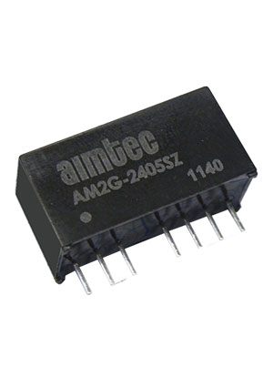AM2G-4815SH30Z, DC/DC, 2Вт, вход 36:72В, выход 15В/0.133А, изоляция 3000В DC, КПД 78%, максимальная