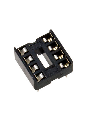 CONNFLY SCS-8, панелька для микросхем DIP 8 контактов (DS1009-08) панельки для компонентов