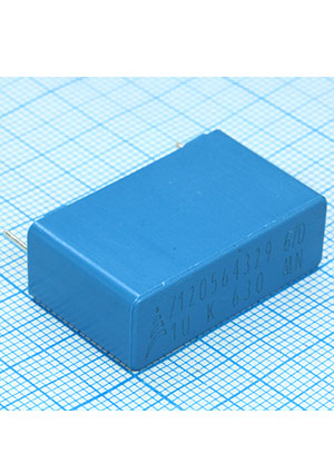 B32674D6105K, 630Vdc 1uF +10% e:27.5mm