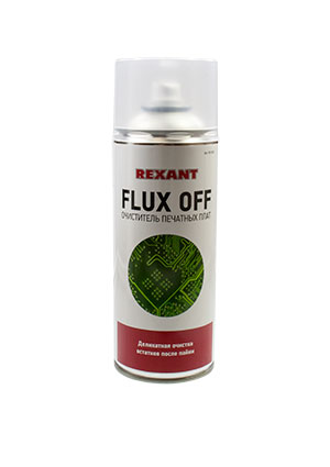REXANT FLUX OFF 400мл, очиститель печатных плат, аэрозоль очищающие средства для электроники