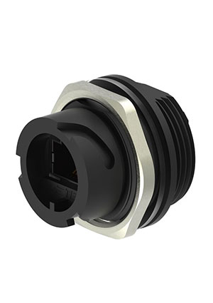 TE Connectivity 2355443-2, RJ45 CAT5e PANEL MOUNT SOCKET(PBT) разъемы телефонные и сетевые