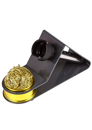 REXANT 12-0309, подставка под паяльник металл, стружка для очистки жала подставки для паяльников