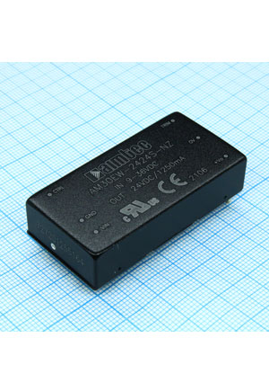 AM30EW-2424S-NZ, DC/DC, 30��, ���� 9:36�, ����� 24�/1.25�, �������� 1600� DC, ��� 90%, ������������