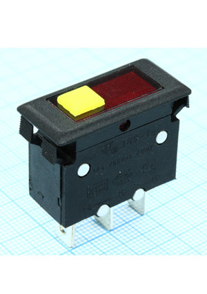 Rexant IRS-1-B15 15A красный, 36-2690 переключатели клавишные
