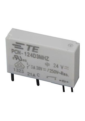 PCN-124D3MHZ, ���� 1 �����. 24VDC, 3A/250VAC SPST-NO �� �����