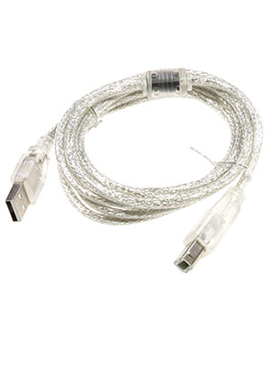 Cablexpert CCF-USB2-AMBM-TR6-1.8M, Каб.USB 2.0 Pro 1.8м, экран, феррит.кольцо, прозрачный шнуры компьютерные