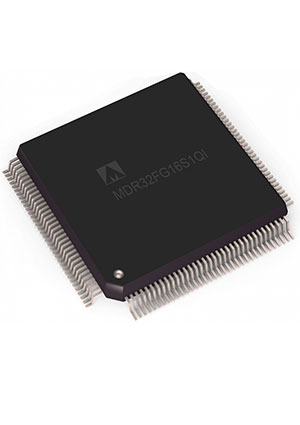 MILANDR К1901ВЦ1QI, 2 ядра: 32 разр RISC+16 разр DSP сигнальный процессор (ядро TMS320C54) RISС 100МГц MPU 1 цифровые сигнальные процессоры (DSP)