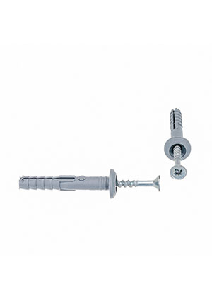 Kranz KR-02-3621-001, Дюбель-гвоздь грибовидный бортик, полипропилен 6х40мм, пакет (100 шт/уп) KRANZ крепежные элементы