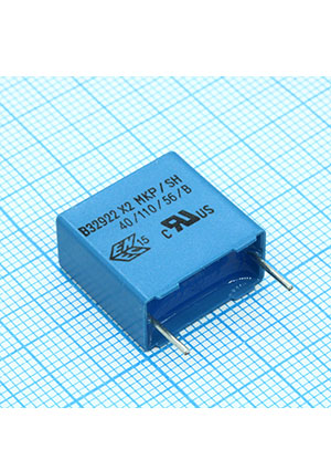 TDK EPCOS B32922H3334M, фильтр X2 0.33uF 20% 305Vac e:15mm конденсаторы помехоподавляющие