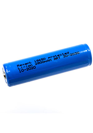 30-2030, 18650,  Li-ion 18650, 2800mAh, 3.7V,  