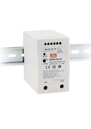 Mean Well DDRH-60-24, DC/DC преобразователи на DIN рейку DC-DC преобразователи на DIN-рейку