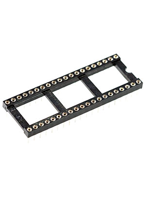 CONNFLY TRL-40, панелька для микросхем DIP 40 контактов шир. DS1001-01-40BT1WSF6S SCLM-40 панельки для компонентов