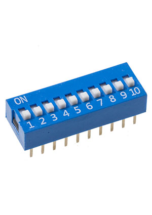Gangyuan DS-10B-V, = RS-01; = KFC581GTP-4P DIP-переключатели