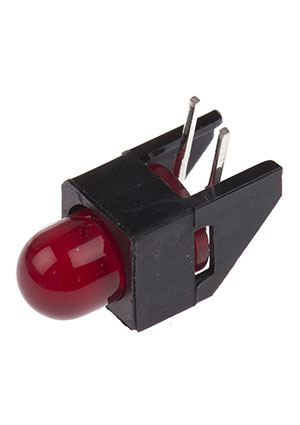AVAGO/Broadcom HLMP-4700-C00B2, светодиод красный 5мм 626нм 2мА 1.7В в корпусе угловой индикаторы в корпусе