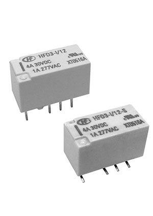 HFD3-I/12-SR, 12VDC 4A DPDT smd