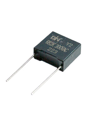 DIN C686823ECDKS2BAA00, Y2 конденсатор 6.8нФ 300В ac 10% 12*11*5 =B32021A3682M конденсаторы помехоподавляющие