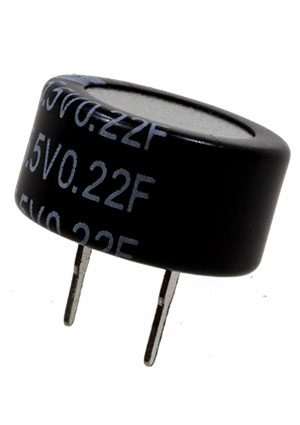 GreenTech GTSE-5R5-224ZC, ионистор 0.22Ф 5.5В горизонтальный суперконденсаторы, ионисторы