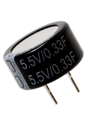 GreenTech GTSE-5R5-334ZC, ионистор 0.33Ф 5.5В горизонтальный суперконденсаторы, ионисторы