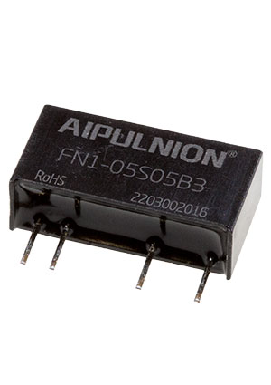 FN1-05S05B3, DC-DC ��������������� 1�� 5� ����� 5� SIP4 16.5*6*10�� (=B0505S-1W3)