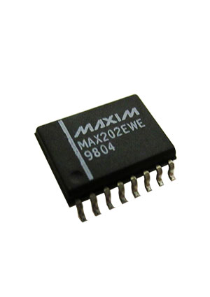 Maxim MAX202EWE+T, интерфейс RS-232 -SOIC16 5 В ESD 15 кВ интерфейсы RS232