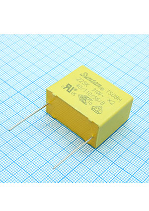 SUNTAN TS08H0A9225KRB0I0R, фильтр X2 2.2uF 10% 310Vac P:27.5mm конденсаторы помехоподавляющие