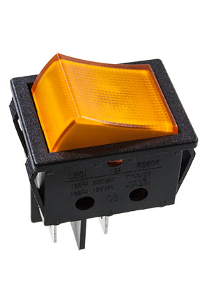 RS606-201N011CG1B, ����������� ��������� PRFDB1-16F-BR000 ON-OFF � ����� 10A 250VAC