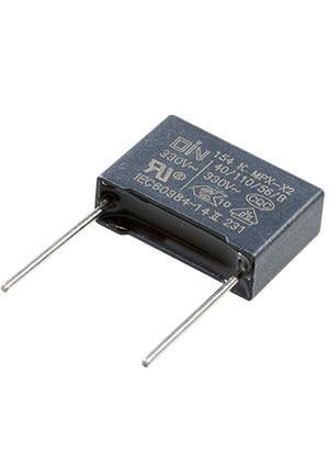 DIN X2154K2FAE60AAH/ZDIN, X2 конденсатор 0.15uF 10% 305Vac =B32922C3154K000 конденсаторы помехоподавляющие