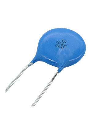 TDK EPCOS CK45-R3DD102K-VRAF, дисковый конденсатор 1000pF 10% 2000Vdc конденсаторы керамические дисковые