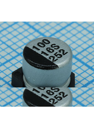 VSV107M016S0ANE01K, SMD - 16V 100uF /6.3*5.4/105 C