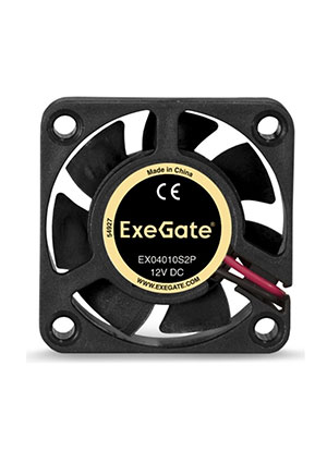 ���������� ExeGate EX04010S2P, 40x40x10 ��, ��������� ����������, 2pin, ���������� 12�  40x40x10 ��,