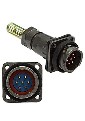 FQ18-7PIN ZPJ-8, ������� �����, 7 ���������, � ��������� � ��������� ����������� ��� ������ 8��
