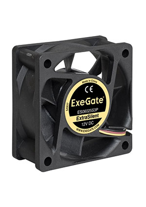 ���������� ExeGate ExtraSilent ES06025S3P, 60x60x25 ��, ��������� ����