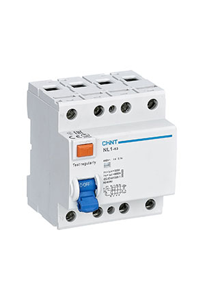 CHINT 200368, УЗО NL1-63 4P 25A 30mA 10kA тип A (DB) УЗО