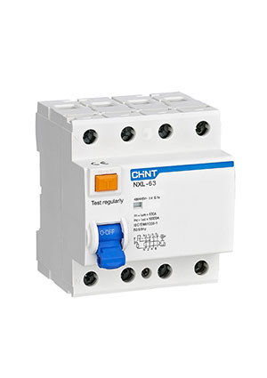 CHINT 280931, УЗО NXL-63 10kA 3P+N 25A 300mA AC УЗО