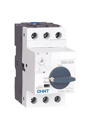 CHINT 495184, Авт. выкл. защиты двигателя NS2-25X 4-6.3A с поворотной ручкой автоматы защиты двигателя
