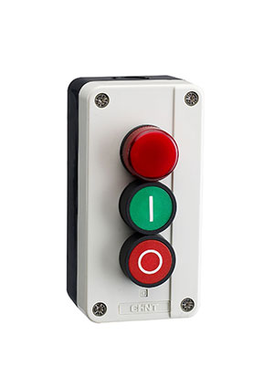 CHINT 574903, Кнопочный пост NP2-B363, сигн.лампа+1НО+1НЗ кнопочные посты
